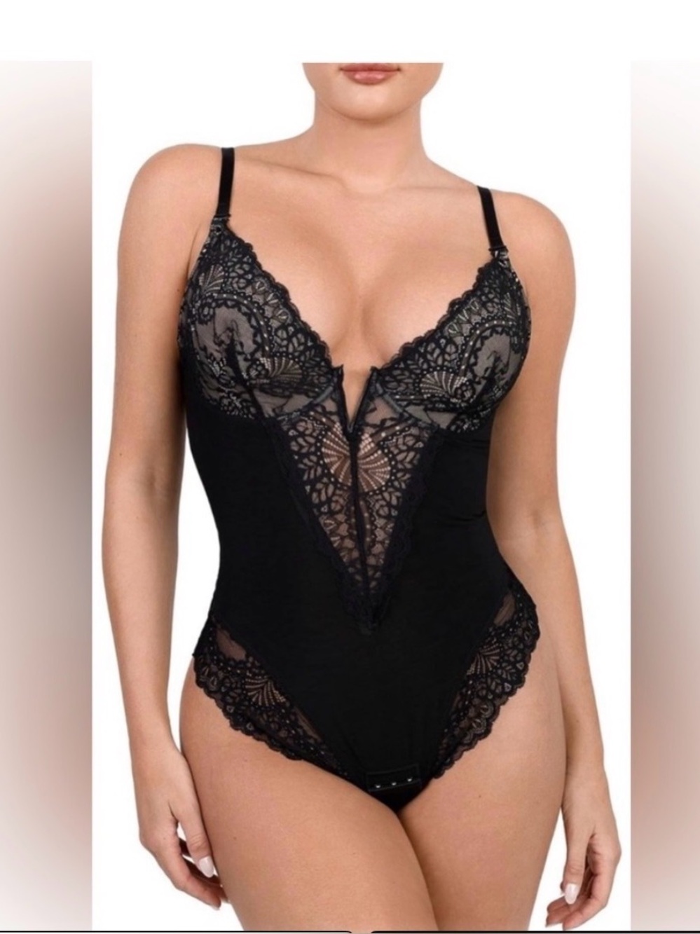 NEW Popilush Lace Shapewear Bodysuit Tummy Control XXL
